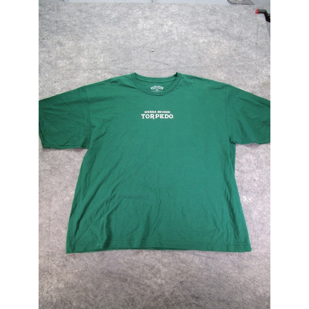 Sierra Nevada shirt adult 2XL Torpedo Extra‎ IPA green double sided EUC